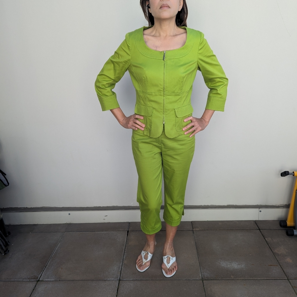 St.Patrict Green Jacket and Pants (Capri length)